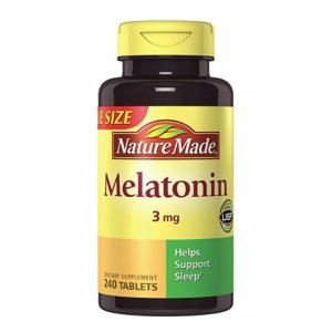 Nature Made Melatonin 3 mg Tablets Value Size 240 Ct