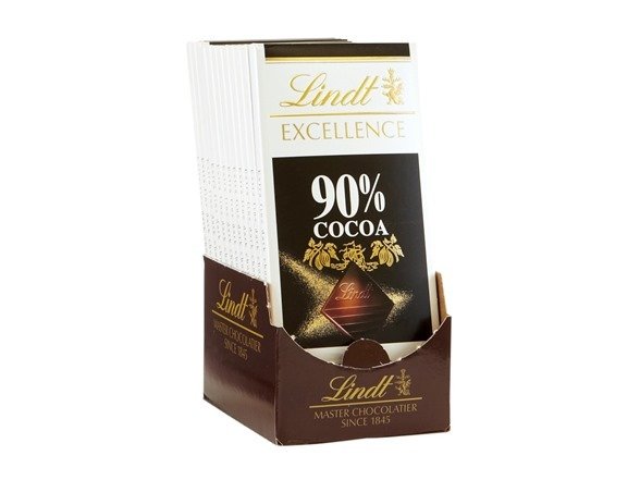 90% 可可粉黑巧克力 3.5 oz 12块