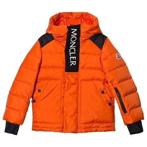 Orange Branded Abeville Down Ski Coat | AlexandAlexa