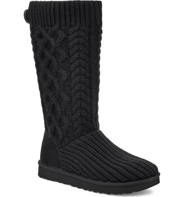 Classic Cardy Cable Knit Boot (Women)