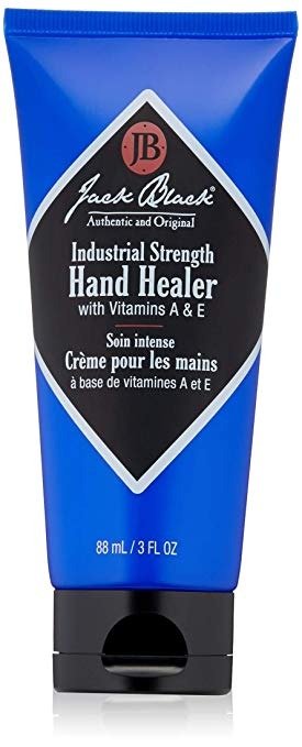 JACK BLACK – Industrial Strength Hand Healer – Hard Working Hand Cream, PureScience Formula, Non-Greasy, Soothe Dry and Chapped Hands, Vitamin A and E, Macadamia Nut Oil, 3 and 16 oz.