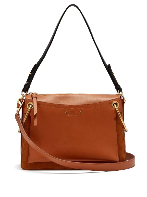 Roy medium suede and leather shoulder bag | Chloe | MATCHESFASHION.COM US