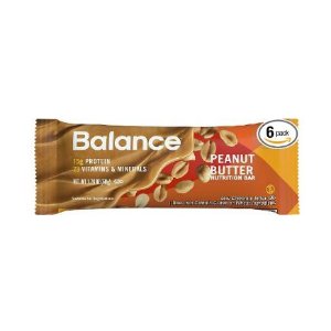 Balance Bar Peanut Butter, 1.76 Ounce Bars. 6 Count Value Pack