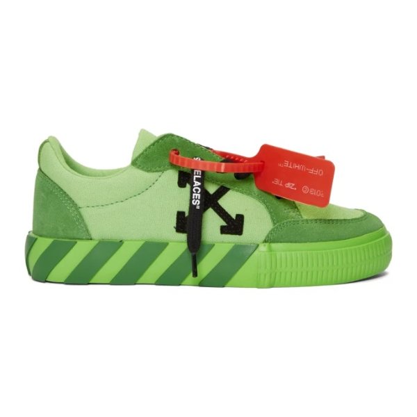 - SSENSE Exclusive Green Low Vulcanized Sneakers