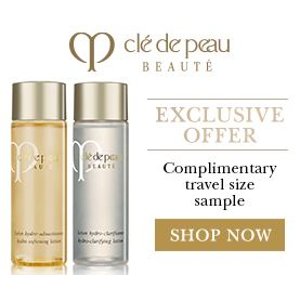 with Purchase of Either Hydro-Clarifying Lotion or Hydro-Softening Lotion @ Cle de Peau Beaute