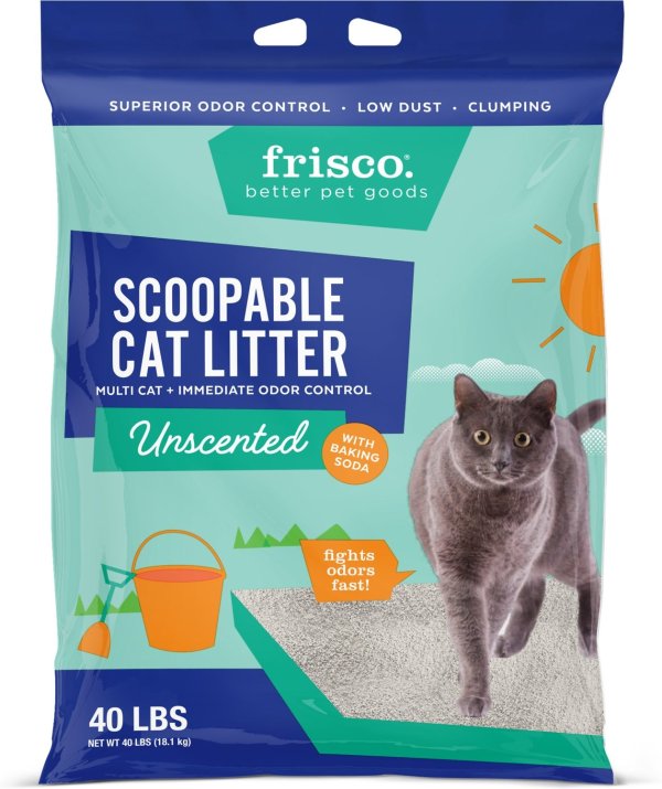 Multi-Cat Clumping Cat Litter with Baking Soda, 40-lb bag - Chewy.com