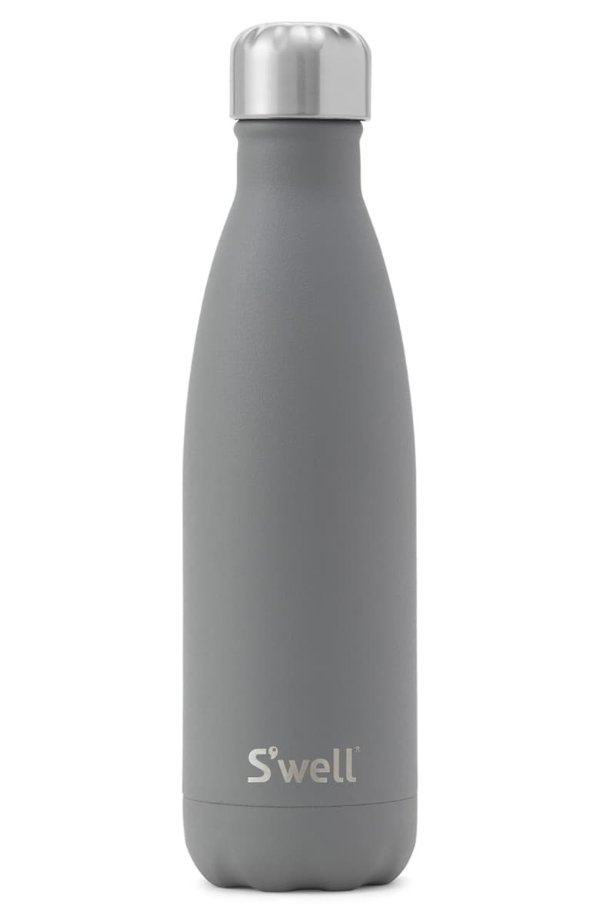 Smokey Quartz 17-Ounce Insulated Stainless Steel Water Bottle