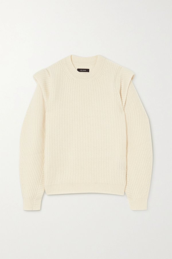 Bolton ribbed cashmere and wool-blend sweater