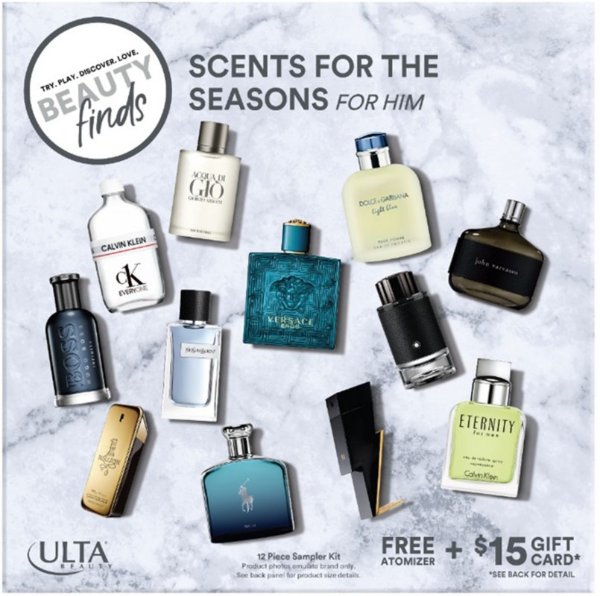 ULTA Beauty Scents For The Seasons For Him Sampler Kit