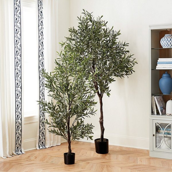 Faux Olive Potted Indoor Artificial Tree