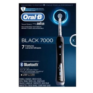 Oral-B极客黑7000智能电动牙刷，有无线蓝牙功能