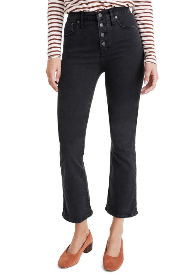 Cali Button-Front Edition Demi-Boot Jeans