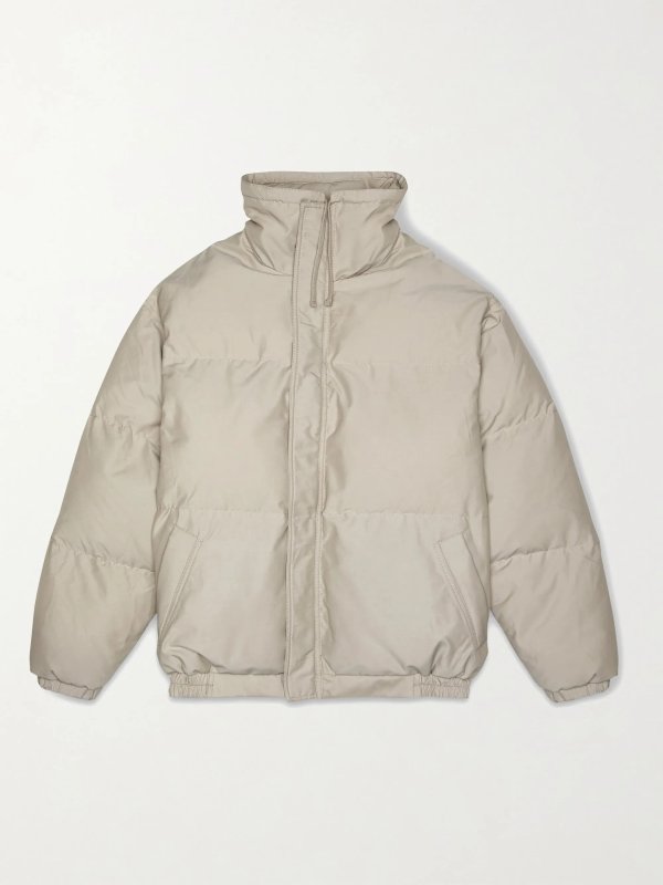 Quilted Padded Cotton and Nylon-Blend Jacket