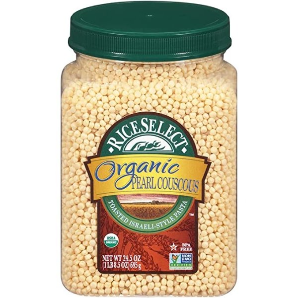 RiceSelect Organic Pearl Couscous, 24.5 Ounce (Pack of 1)