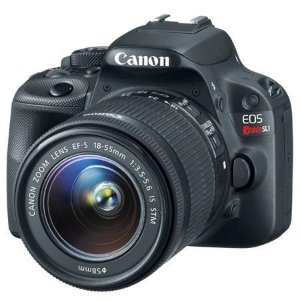 Canon SL1 DSLR Bundle: 18-55mm Lens, 75-300mm Lens, Pro-100 Printer, Bag, Paper