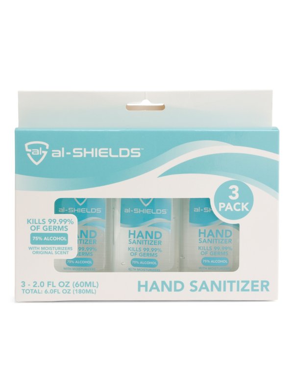 3pk Unscented Hand Sanitizers