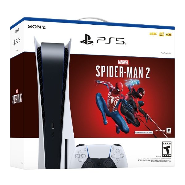 PlayStation 5 光驱版 主机+ 漫威蜘蛛侠2 套装