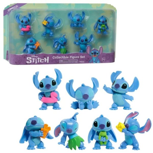 Just Play Disney Stitch Collectible Figure Set, Kids Toys for Ages 3 and up