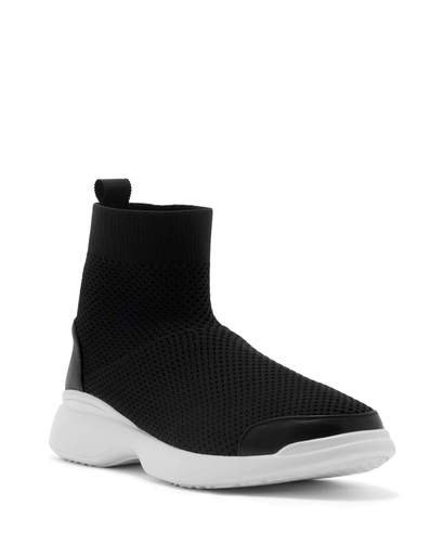REMY - BLACK KNIT HIGH TOP SNEAKERS