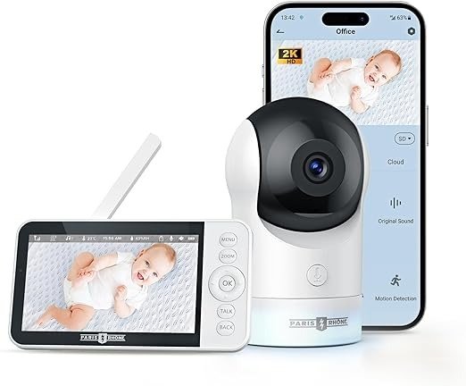 Paris Rhône 婴儿监视器、2K摄像头、AI 跟踪等