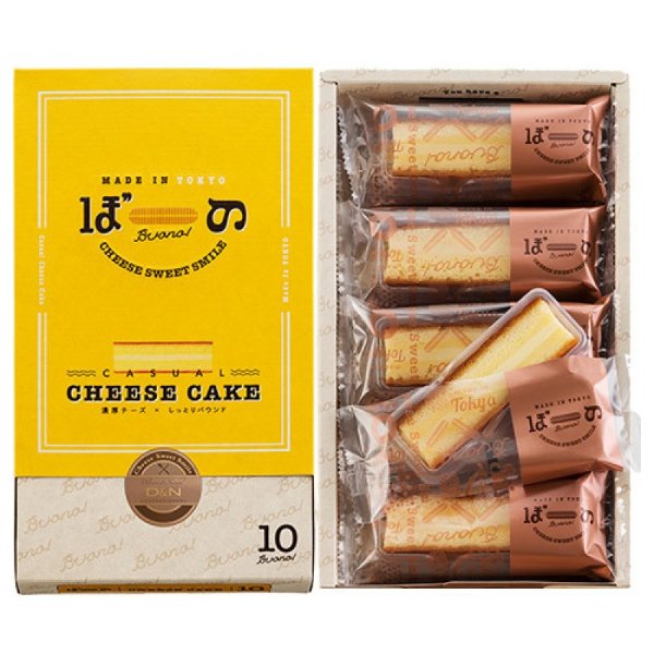 【日本直邮】日本名菓 东京芝士条蛋糕 10枚装 