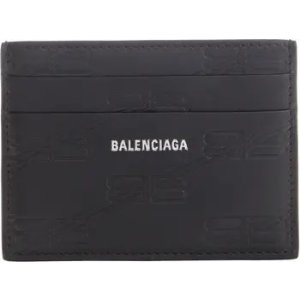 BalenciagaTire Tread Embossed Leather Card Holder