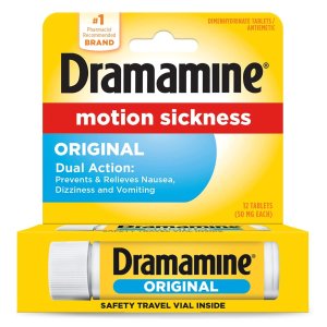 Dramamine All Day Less Drowsy Motion Sickness Relief, 8 Tablets