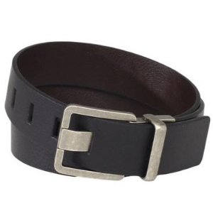 Calvin Klein Men's 38mm Feather Edge Semi Shine Belt with Smooth Leather Harness