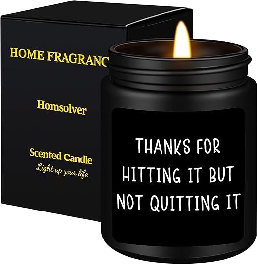Anniversary Romantic Gifts for Him, Gifts for Men Boyfriend Husband, Valentines Day Wedding Anniversary Christmas Gifts for Him-Thanks for Hitting It But Not Quitting It-Sandalwood Scented