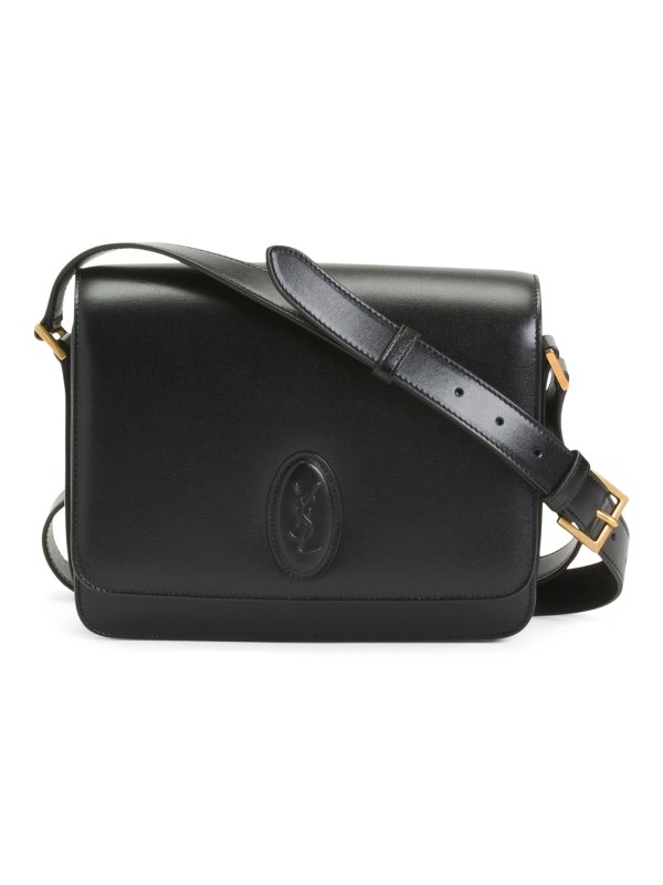 Made In Italy Leather Besace Shoulder Bag