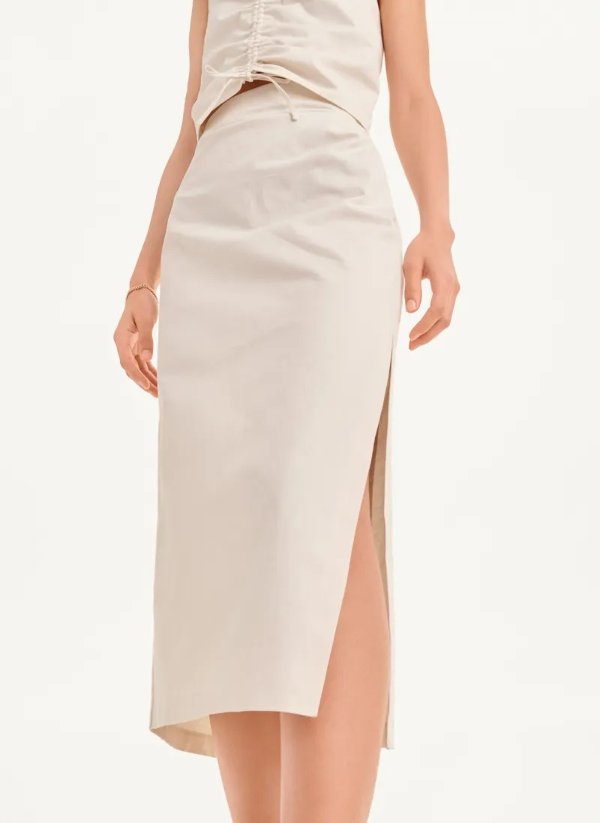 Long Skirt with Slit - DKNY