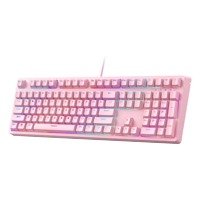 KM-G15 Wired Mechanical Gaming Keyboard - Pink - Micro Center