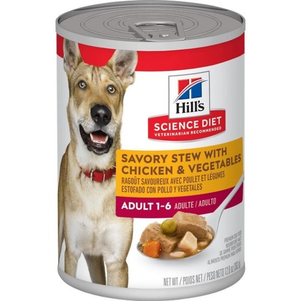 Adult Savory Stew with Chicken & Vegetables Canned Dog Food, 12.8-oz, case of 12 - Chewy.com