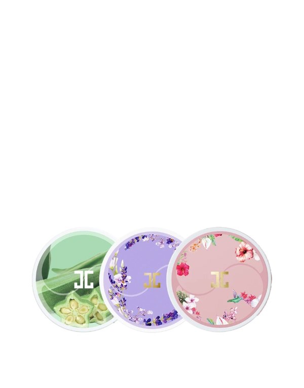Roselle + Lavender + Okra Green Eye Gel Patch Jar Bundle