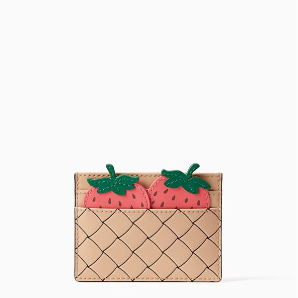 picnic perfect strawberry card holder