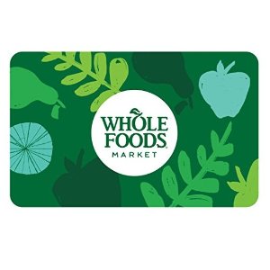 Whole Foods Market $50礼卡限时优惠