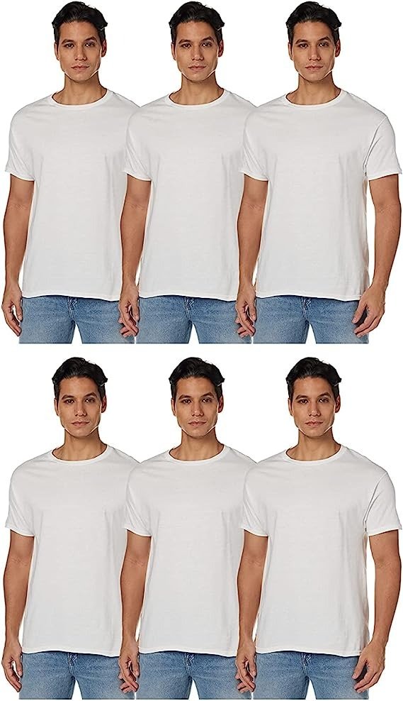 Essentials Men's T-Shirt Pack, Men's Short Sleeve Tees, Crewneck Cotton T-Shirts for Men, Value Pack
