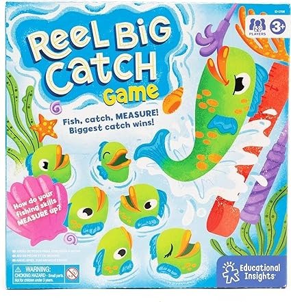 Reel Big Catch Game - Preschool Games for Boys & Girls Ages 3+, Educational Games for Toddlers