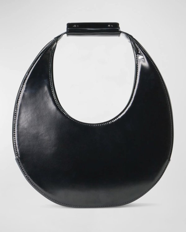 Moon Leather Top-Handle Bag