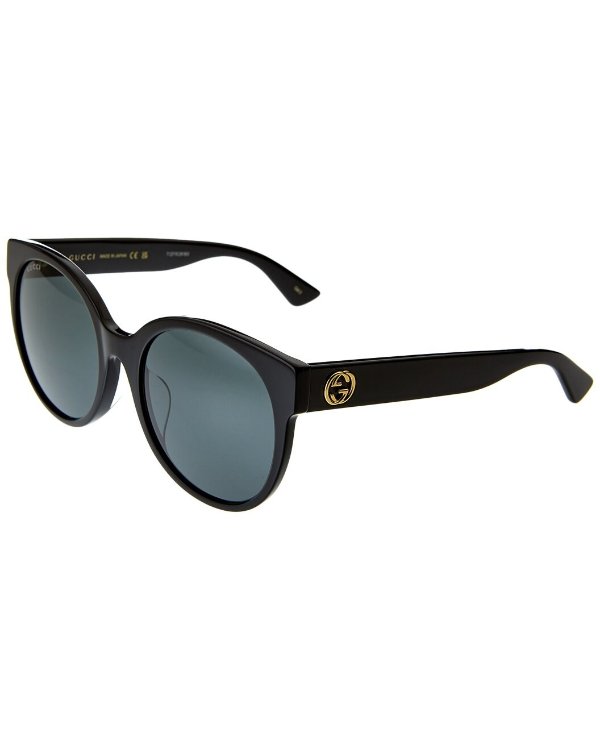 Women's GG0035SAN 56mm Sunglasses / Gilt