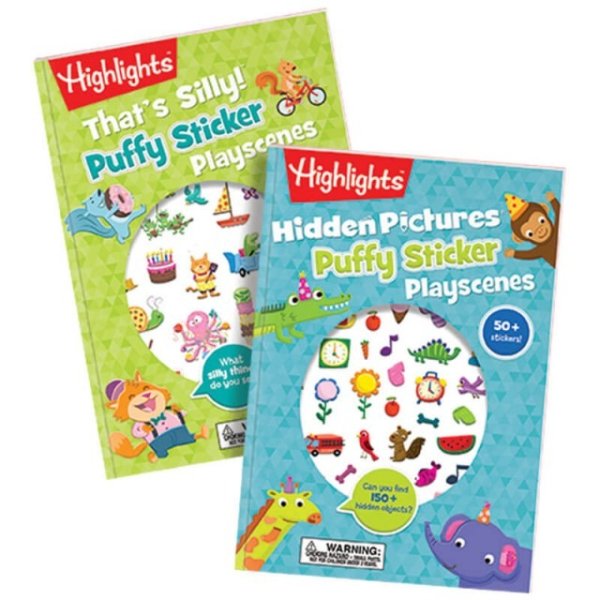 Puffy Sticker Playscenes, Set of 2 | Highlights for Children