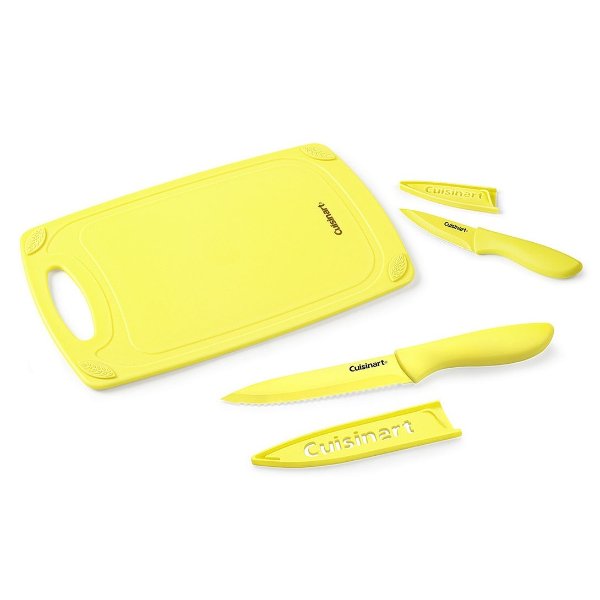 刀具+菜板5件套 柠檬黄