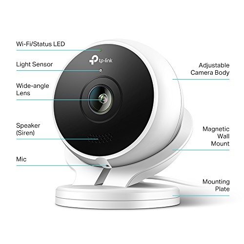 Kasa Cam Outdoor by TP-Link - 1080P HD, 2-Days Free Cloud Storage, Built-in Siren, Stream Anywhere, Works with Alexa and Google Assistant (KC200)