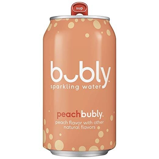 Sparkling Water, Peach, 12 fl oz. Cans, (Pack of 18)