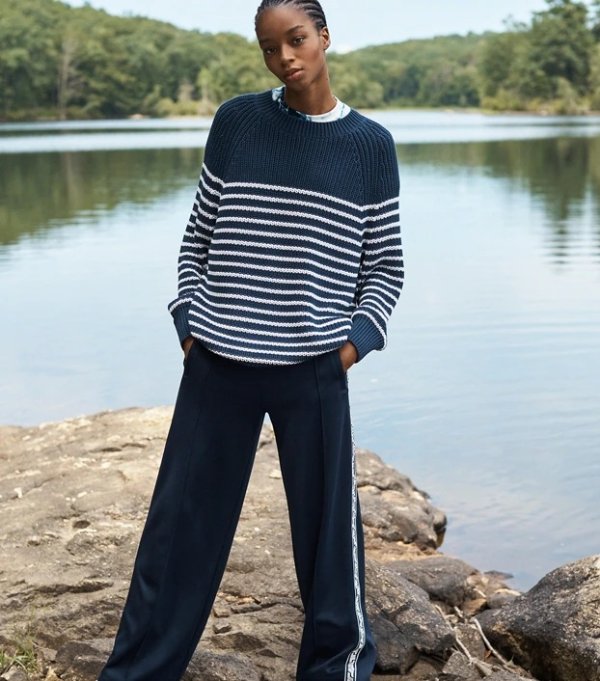 Breton-Stripe Cotton SweaterSession is about to end