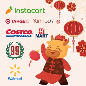 牛年超市年货送上门服务清单货，Target新申请红卡用户$50