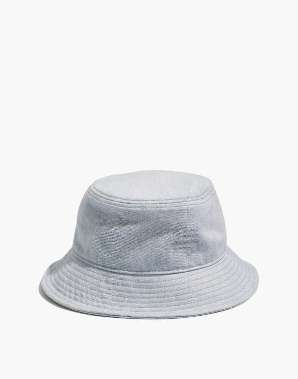Denim Short-Brimmed Bucket Hat