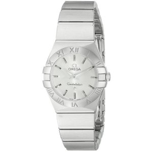 Omega Women's 12310246002001 Constellation Analog Display Swiss Quartz Silver Watch