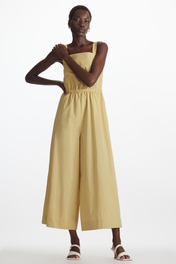 COS COS WIDE-LEG JUMPSUIT - DUSTY YELLOW - Jumpsuits - COS 135.00