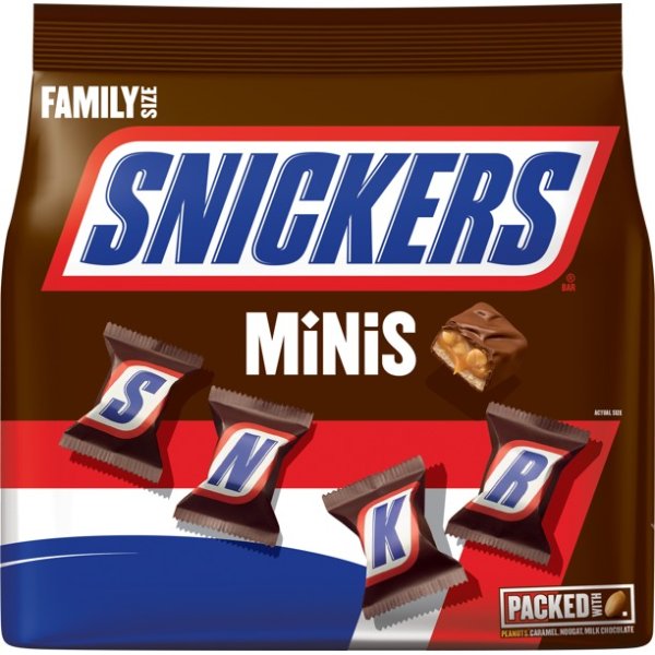 Minis Size Chocolate Candy Bars 18.0-Ounce Family Size Bag
